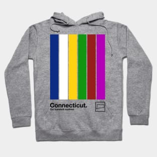 Connecticut  // Original Minimalist Artwork Poster Design Hoodie